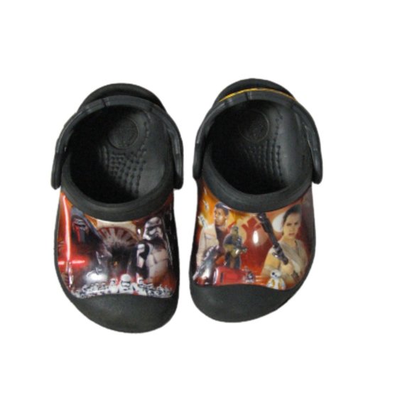 Star Wars Crocs Shoes Toddler Child Size 4/5 The Force Awakens - Picture 4 of 6